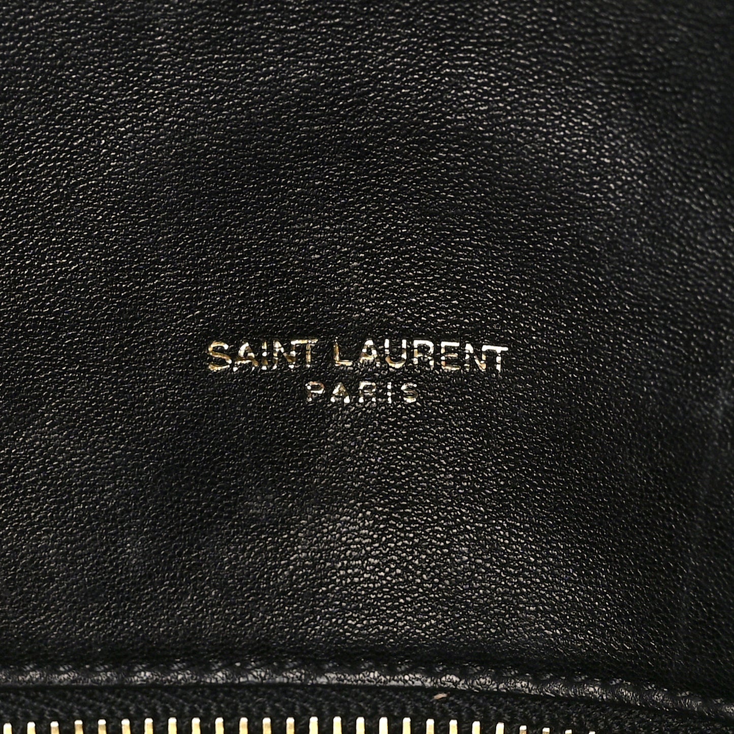 Lambskin Quilted Small Loulou Puffer Monogram Chain Satchel Black