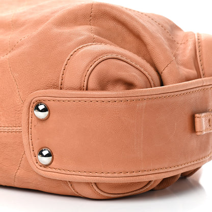 Chanel Calfskin Stitched Bowler Light Brown 11 of 11