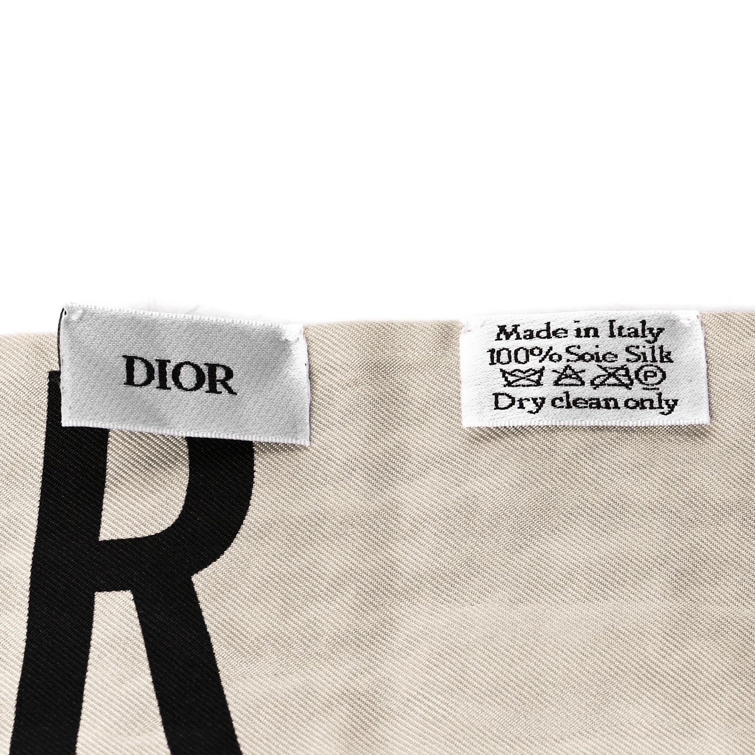 Christian Dior Silk 30 Montaigne Mitzah Scarf Black White 3 of 3