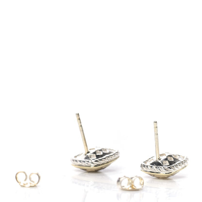 David Yurman Sterling Silver 18K Yellow Gold Smoky Quartz 11mm Albion Earrings 3 of 4
