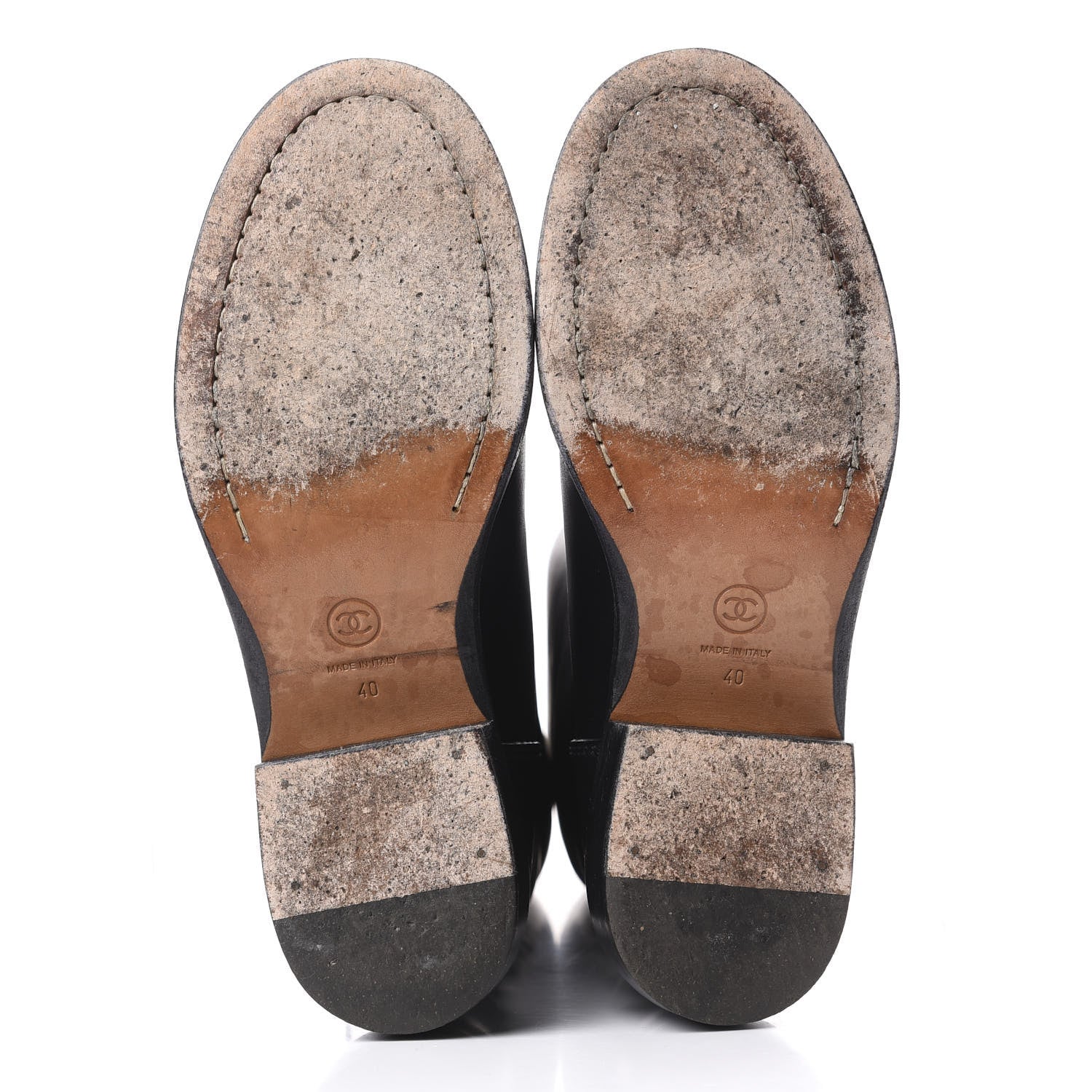 Chanel Calfskin Knee High Boots 40 Black 6 of 10