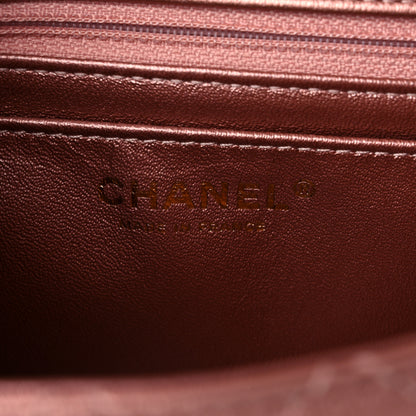 Chanel Metallic Grained Calfskin Quilted 2.55 Reissue Mini Flap Copper Pink 6 of 9