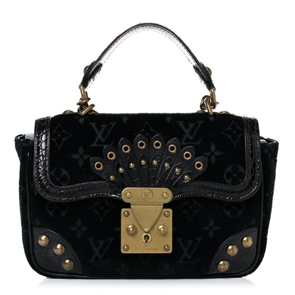 Louis Vuitton Monogram Velours Alligator Irvine Black 1 of 14