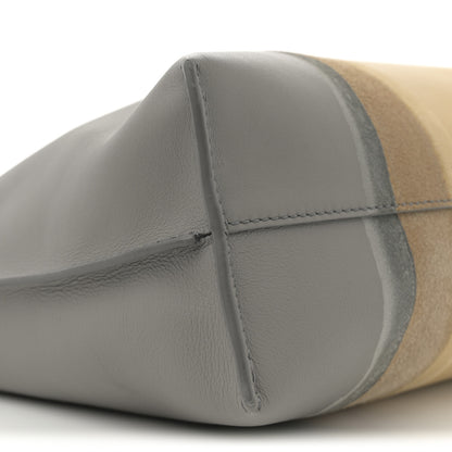 Loewe Nappa Medium Flamenco Landscape Knot Clutch Sparkling Grey Butter 8 of 10