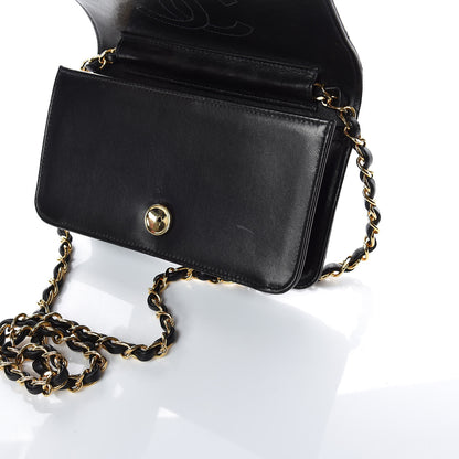 Chanel Lambskin Quilted Mini Flap Black 12 of 14
