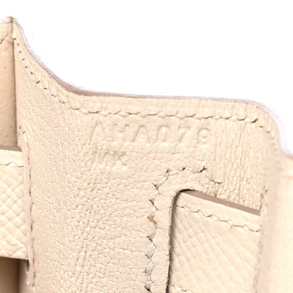 Hermes Epsom Kelly Sellier 28 Craie 7 of 11