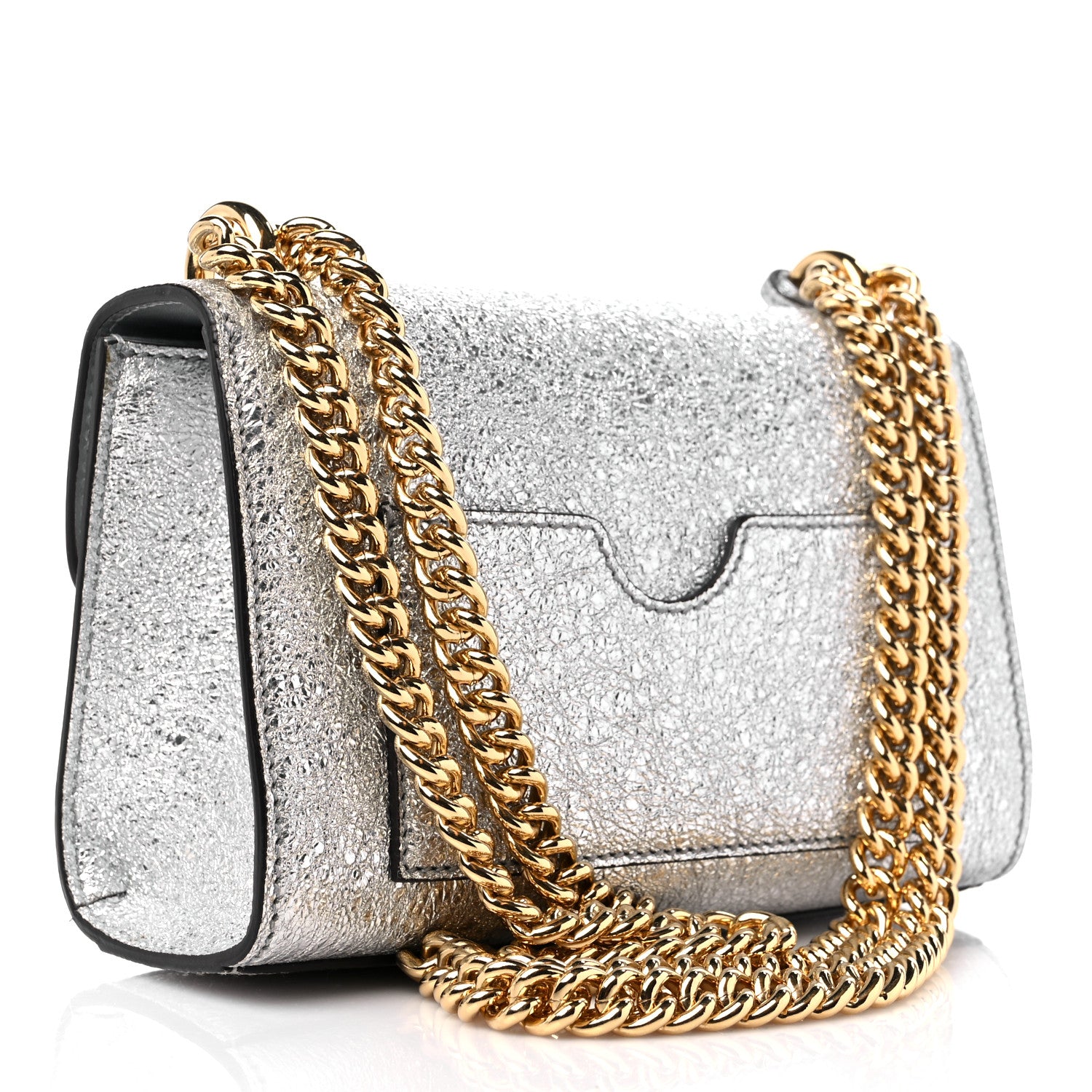 Gucci Galassia Small Padlock Shoulder Bag Argento 3 of 12