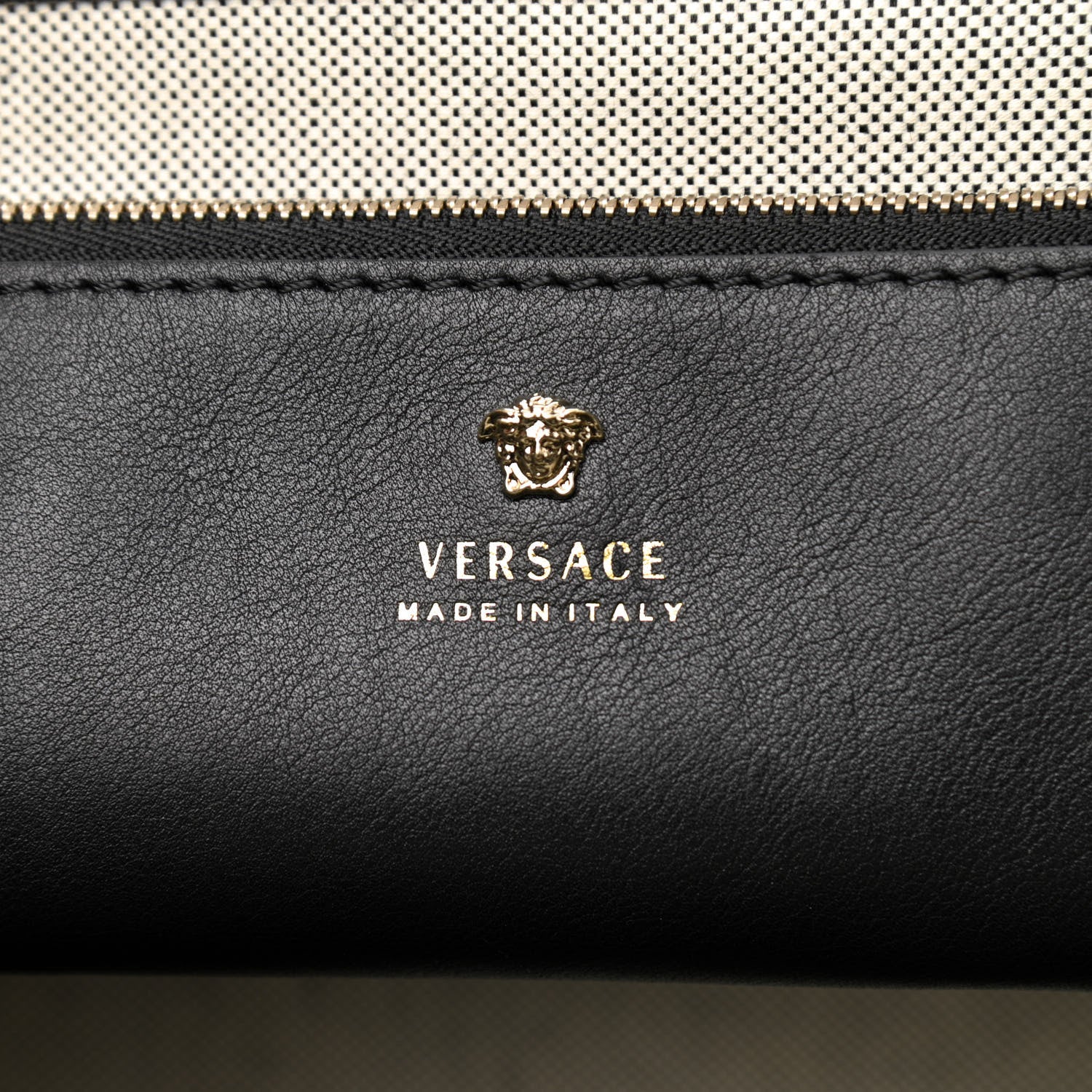 Versace Calfskin Large Palazzo Empire Bag Black 6 of 8