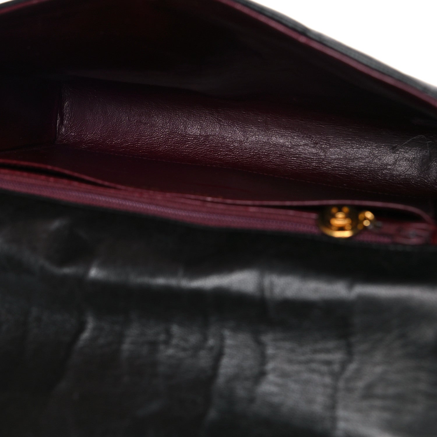 Chanel Lambskin Quilted CC Flap Shoulder Bag Black 6 of 14