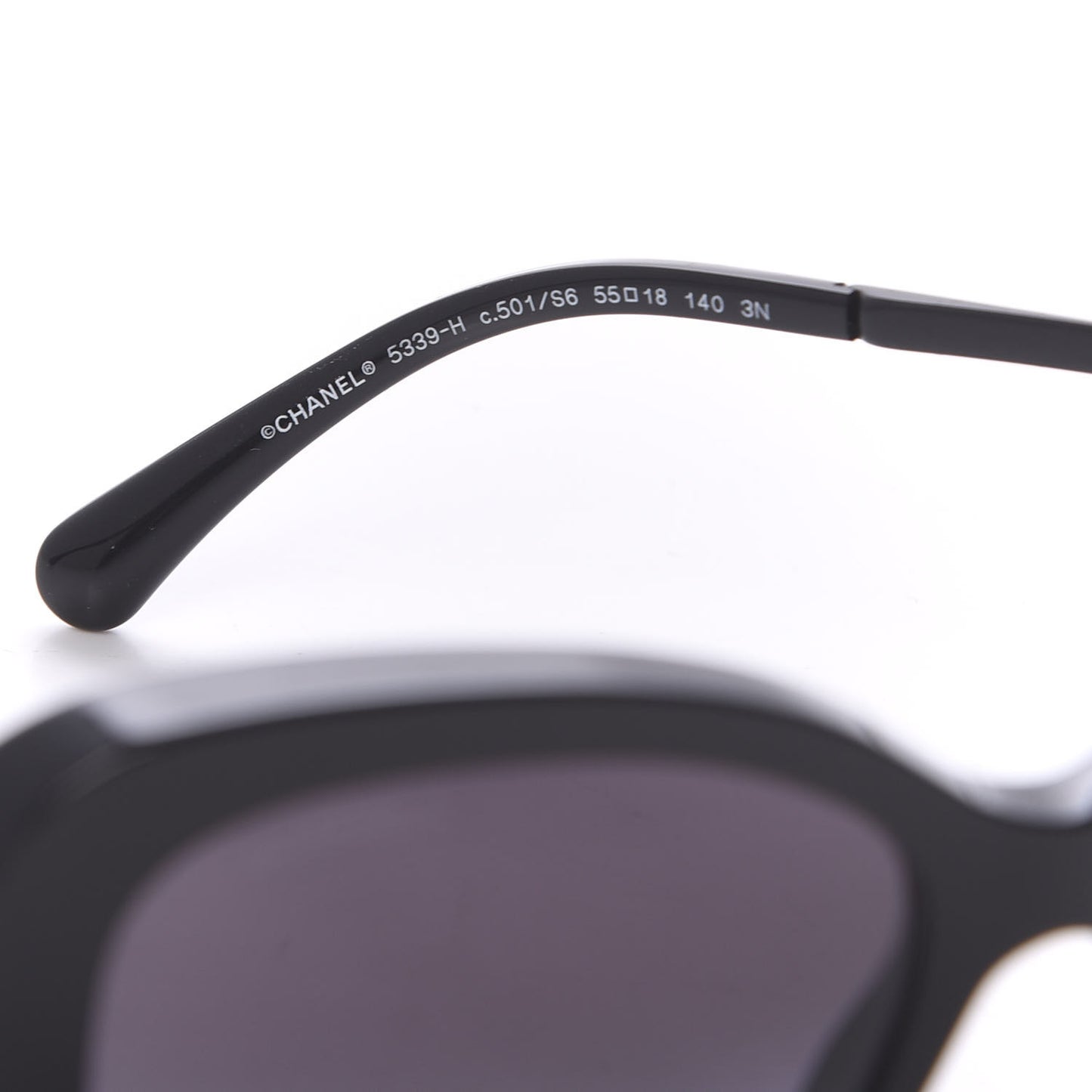 Acetate Butterfly Winter Pearl Sunglasses 5339-H Black