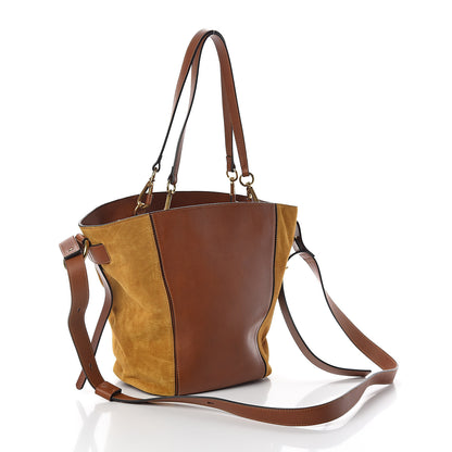Chloe Smooth Calfskin Suede Medium Myer Double Carry Bag Caramel 2 of 7