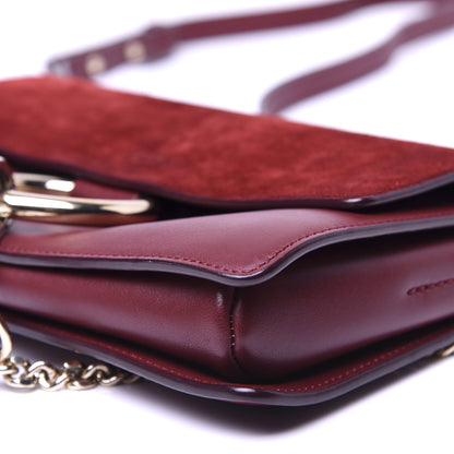 Chloe Suede Calfskin Small Faye Shoulder Bag Plum Purple 7 of 14