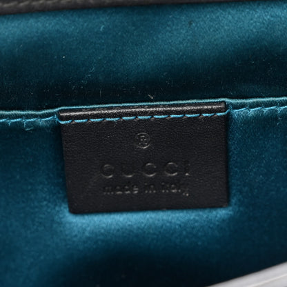 Gucci Suede Patent GG Web Small Ophidia Chain Shoulder Bag Black 6 of 10