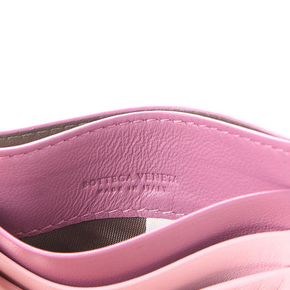 Bottega Veneta Nappa Intrecciato Woven Card Holder Pink Purple 6 of 8