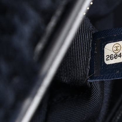 Chanel Shearling Medium Gabrielle Hobo Navy 6 of 13