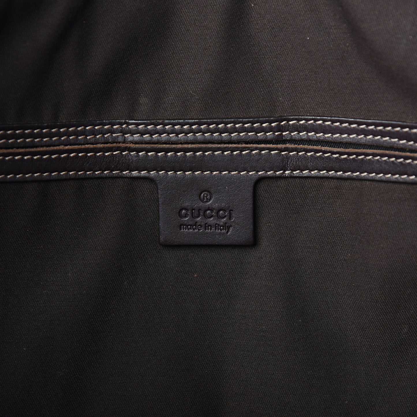 GG Plus Monogram Briefcase Dark Brown