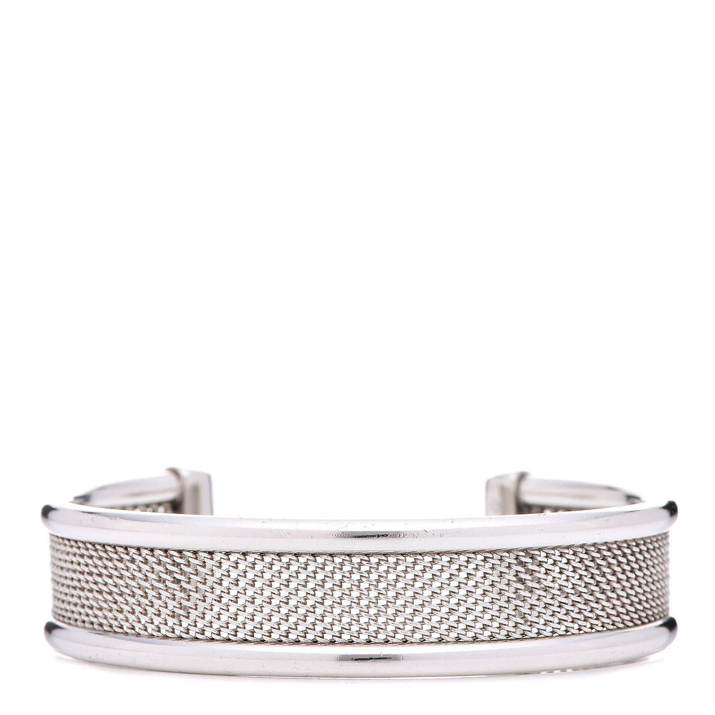 Sterling Silver Mesh Cuff Bracelet