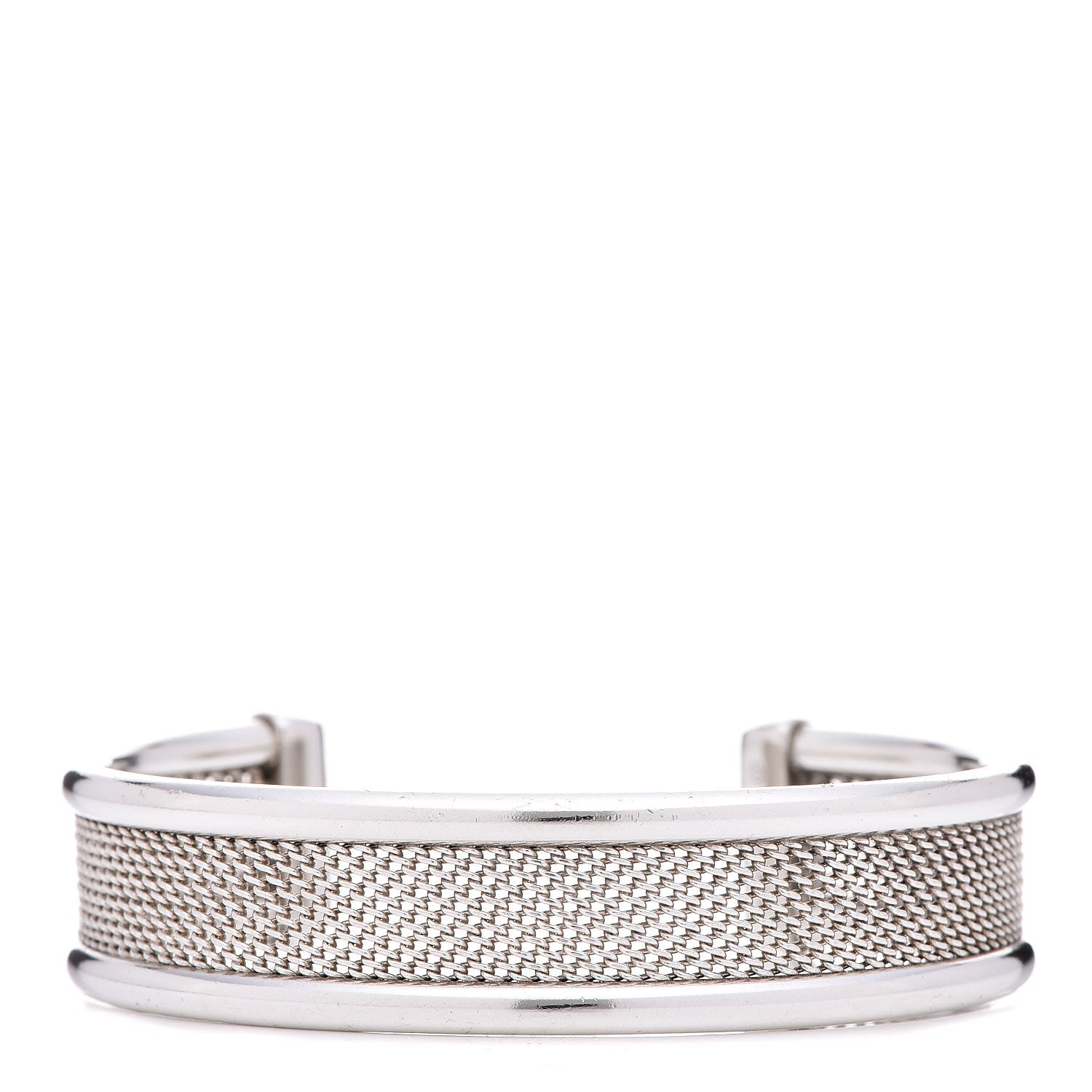Tiffany Sterling Silver Mesh Cuff Bracelet 1 of 4