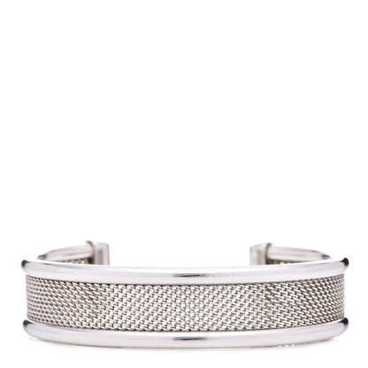 Tiffany Sterling Silver Mesh Cuff Bracelet 1 of 4