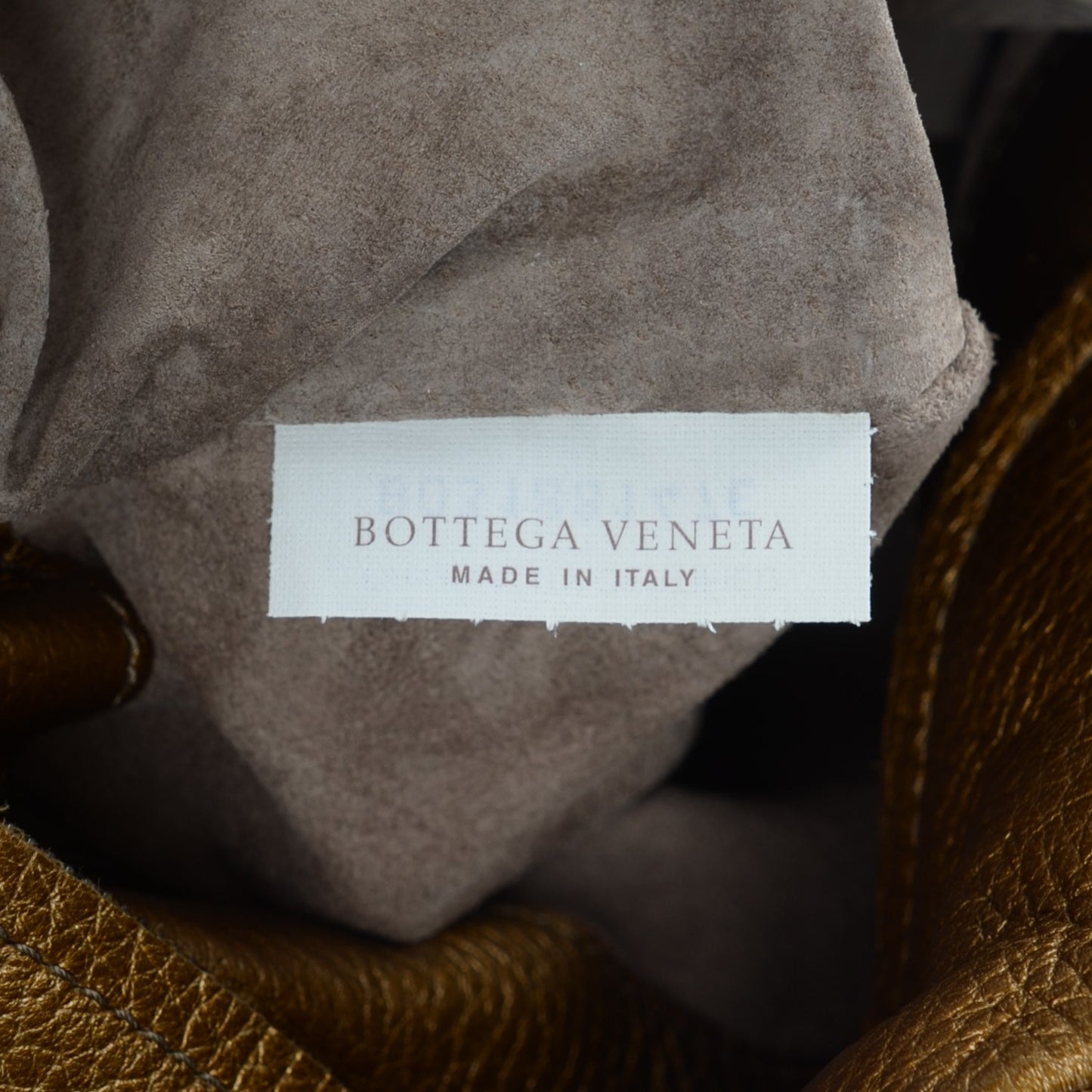Cervo Intrecciato Large Simple Hobo New Bronze