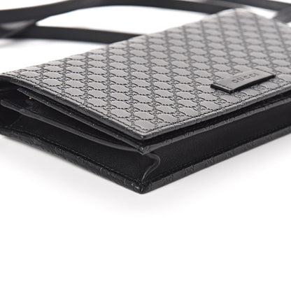 Gucci Microguccissima Crossbody Wallet Black 7 of 9