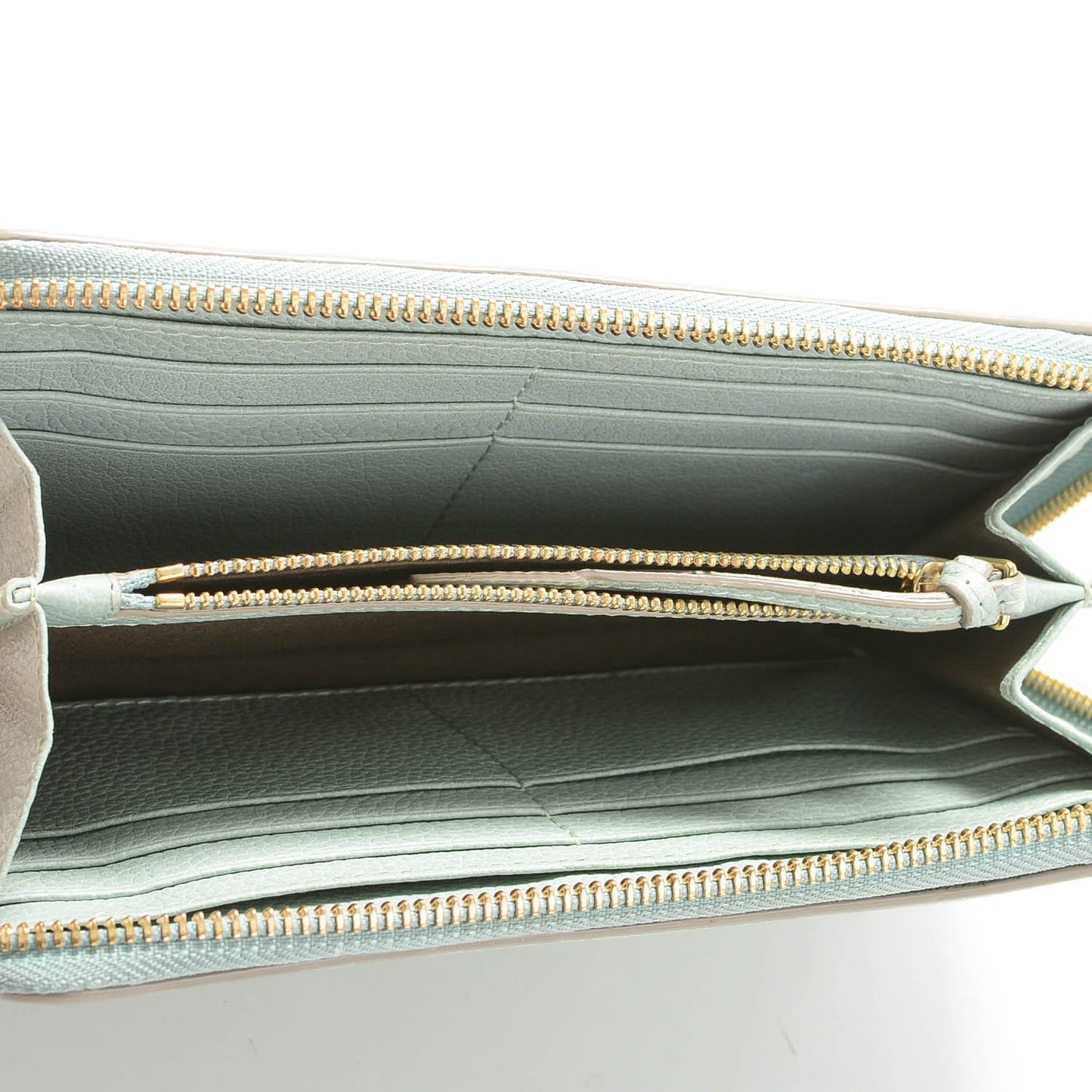Grained Calfskin Paraty Long Zip Around Wallet Atoll Blue