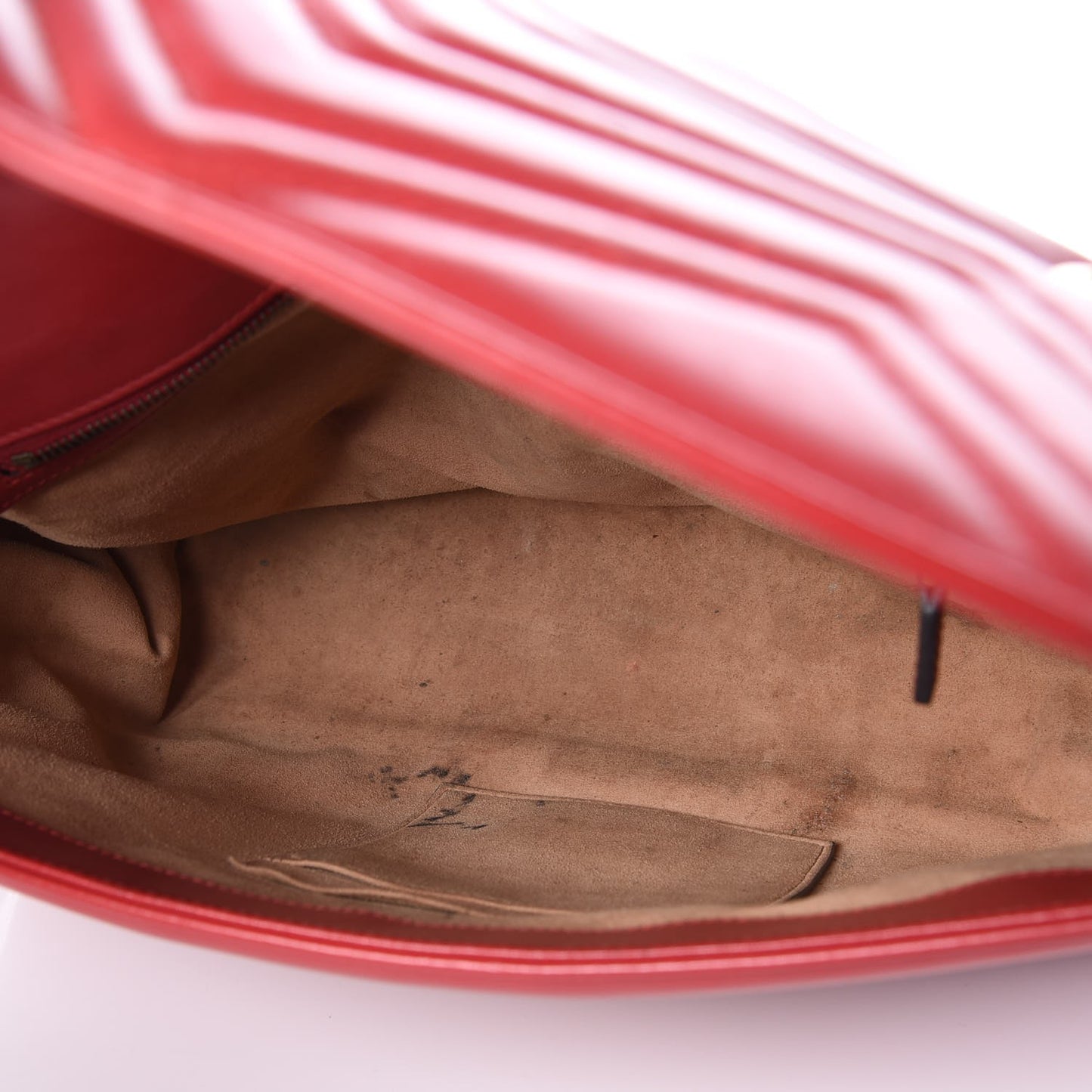 Calfskin Matelasse Large GG Marmont Shoulder Bag Hibiscus Red