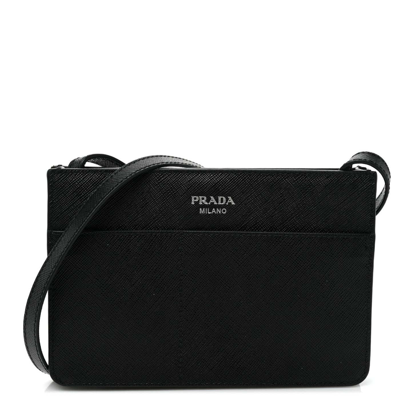 Saffiano Crossbody Bag Black