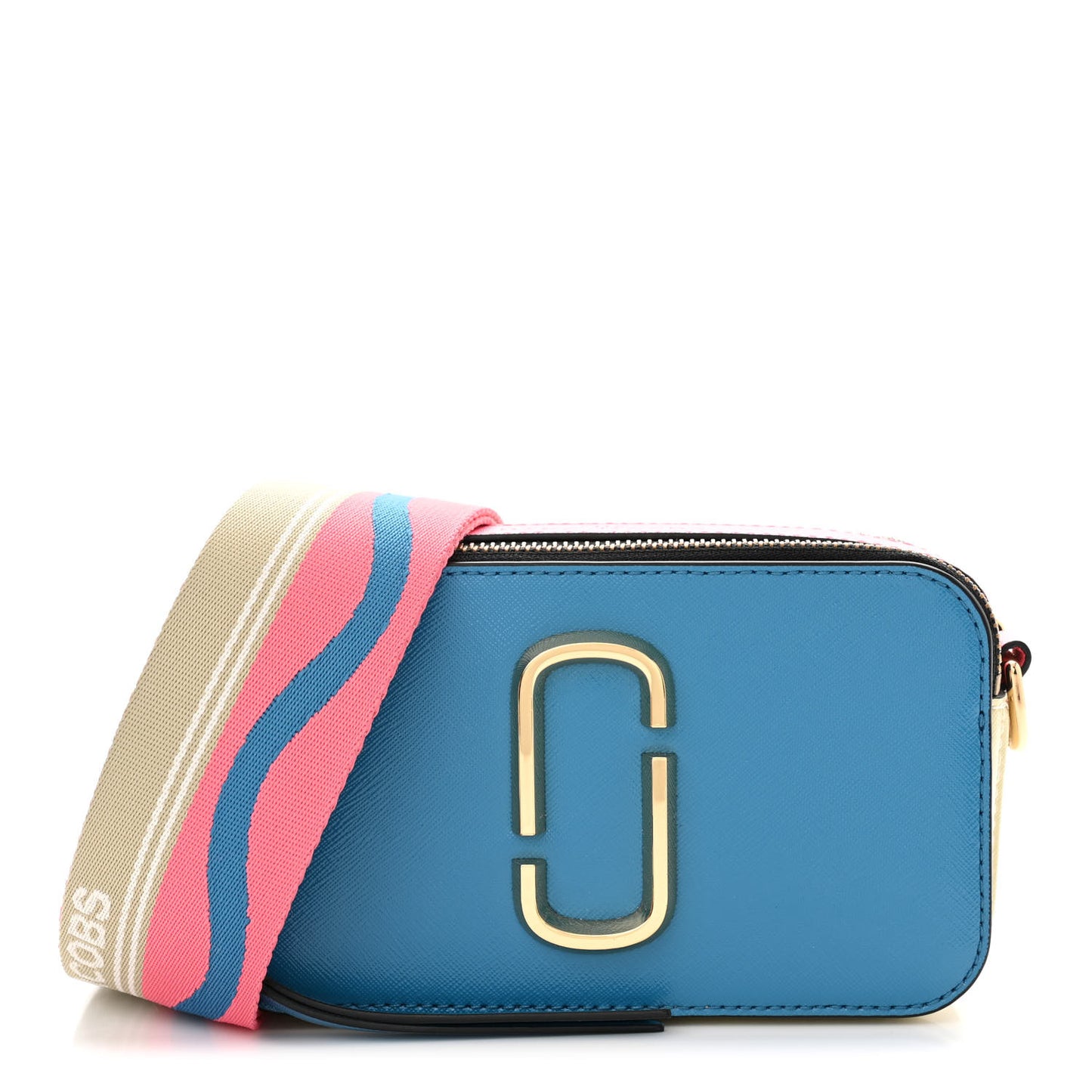 Saffiano Large The Sure Shot Camera Bag Blue Multicolor
