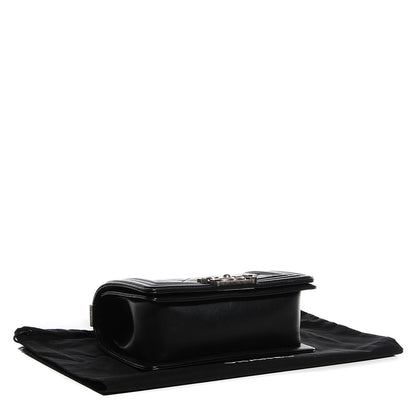 Chanel Calfskin Double Stitch Small Boy Flap Black 4 of 9