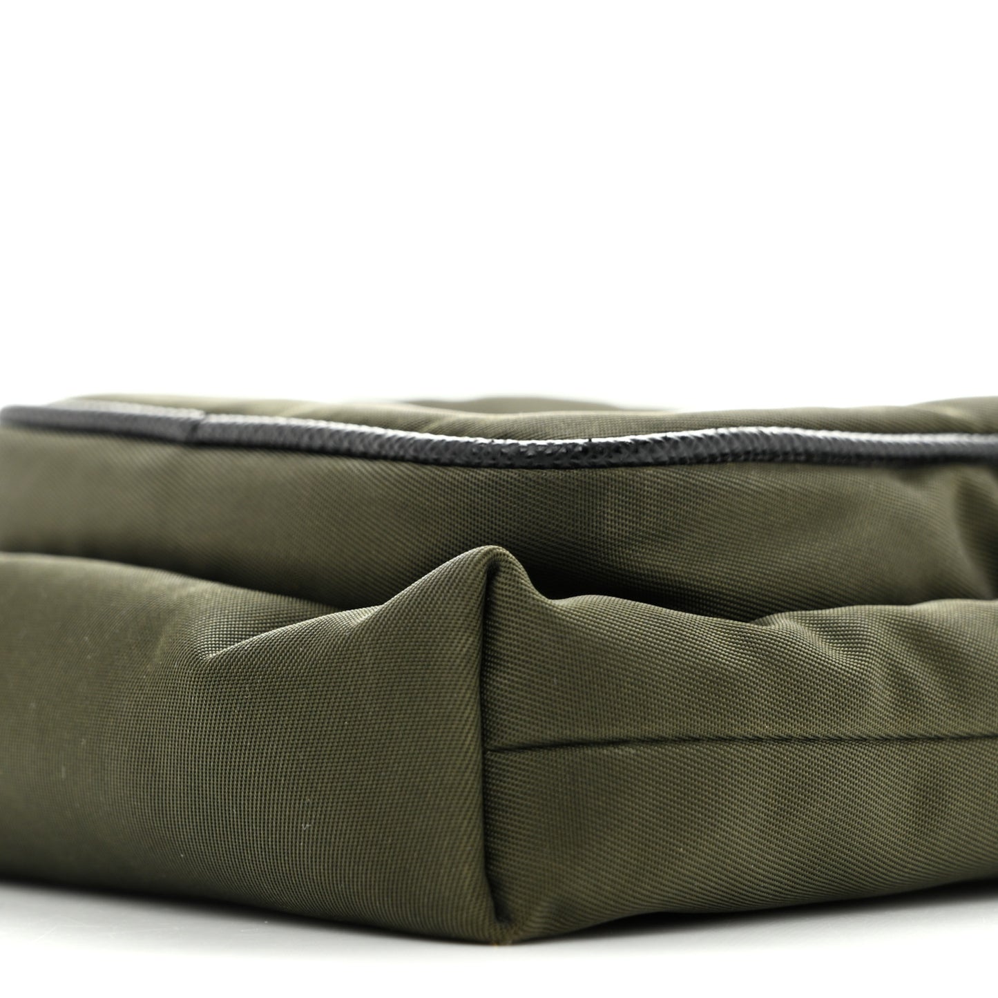 Tessuto Nylon Saffiano Phone Case Crossbody Green