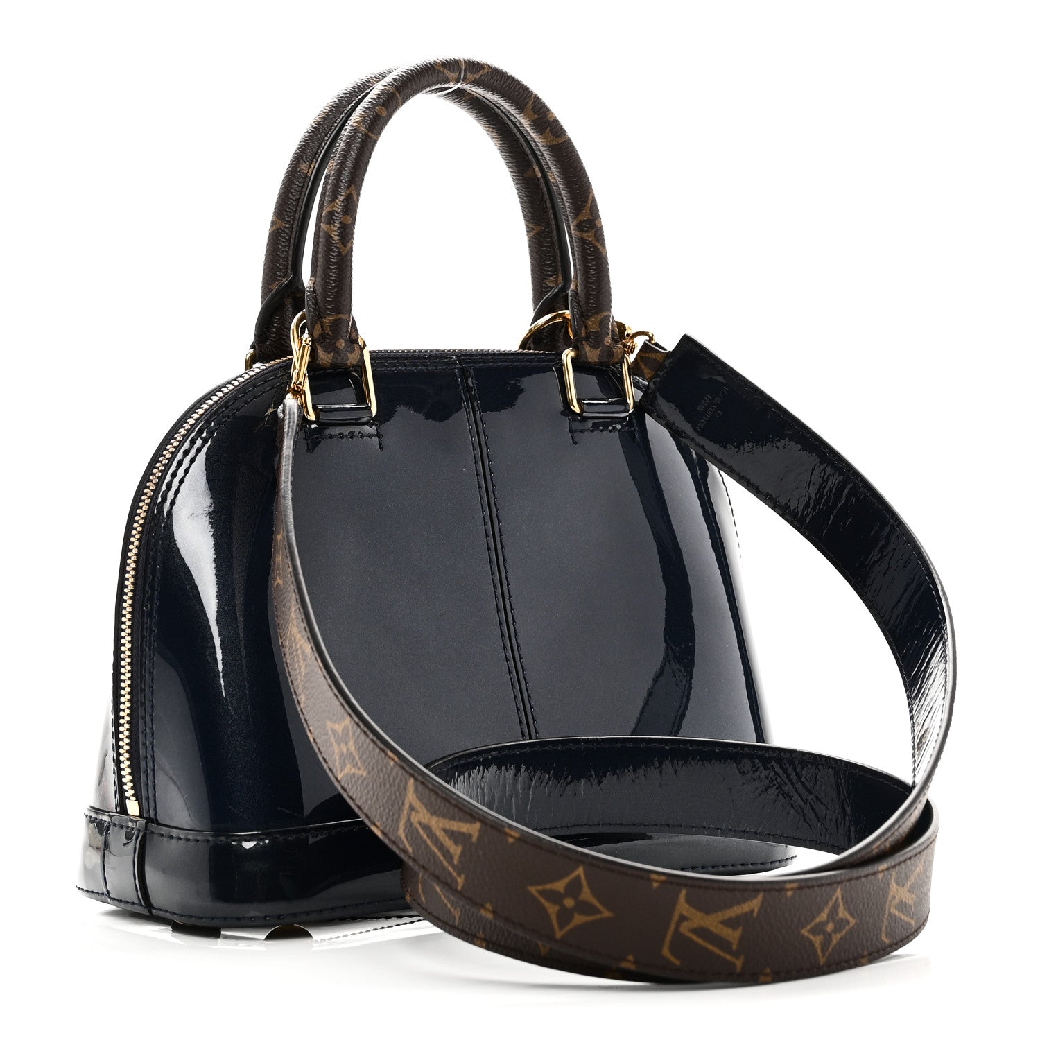 Louis Vuitton Patent Monogram Alma BB Marine 3 of 9