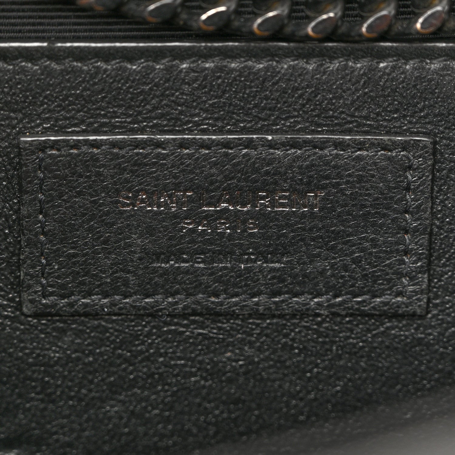 Saint Laurent Grain De Poudre Medium Classic Monogram Monochrome Kate Satchel Black 6 of 14