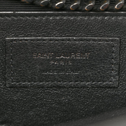 Saint Laurent Grain De Poudre Medium Classic Monogram Monochrome Kate Satchel Black 6 of 14