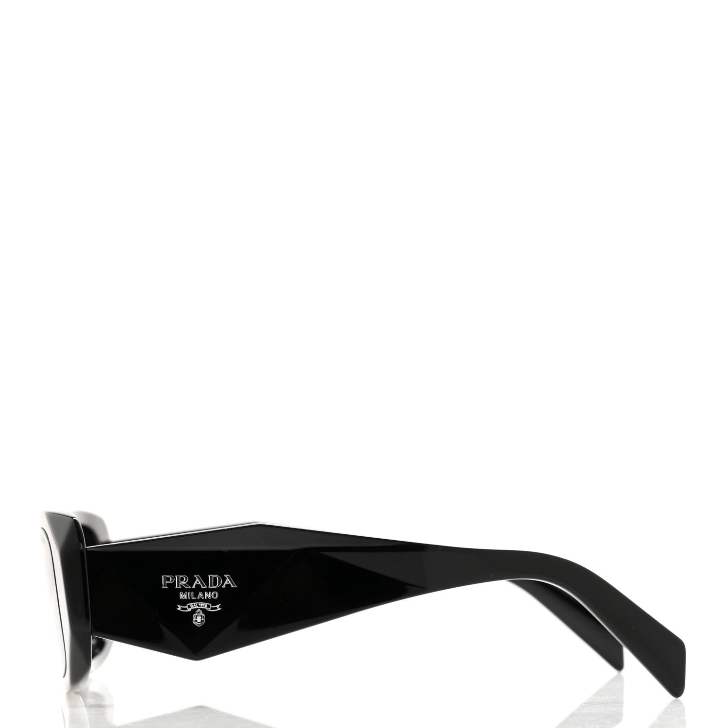Prada Acetate Symbole Sunglasses SPR 17W Black 3 of 8