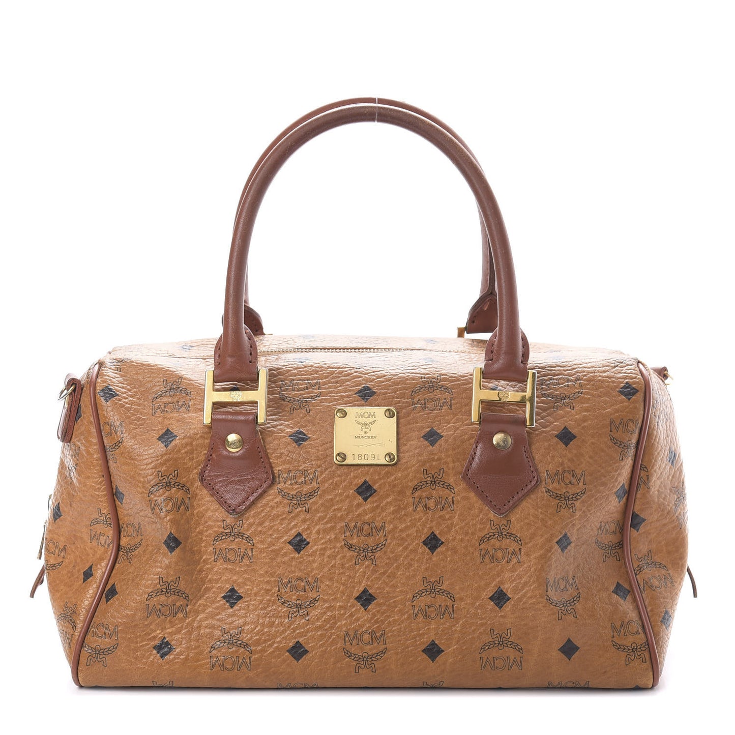 Visetos Essential Boston Bag Cognac
