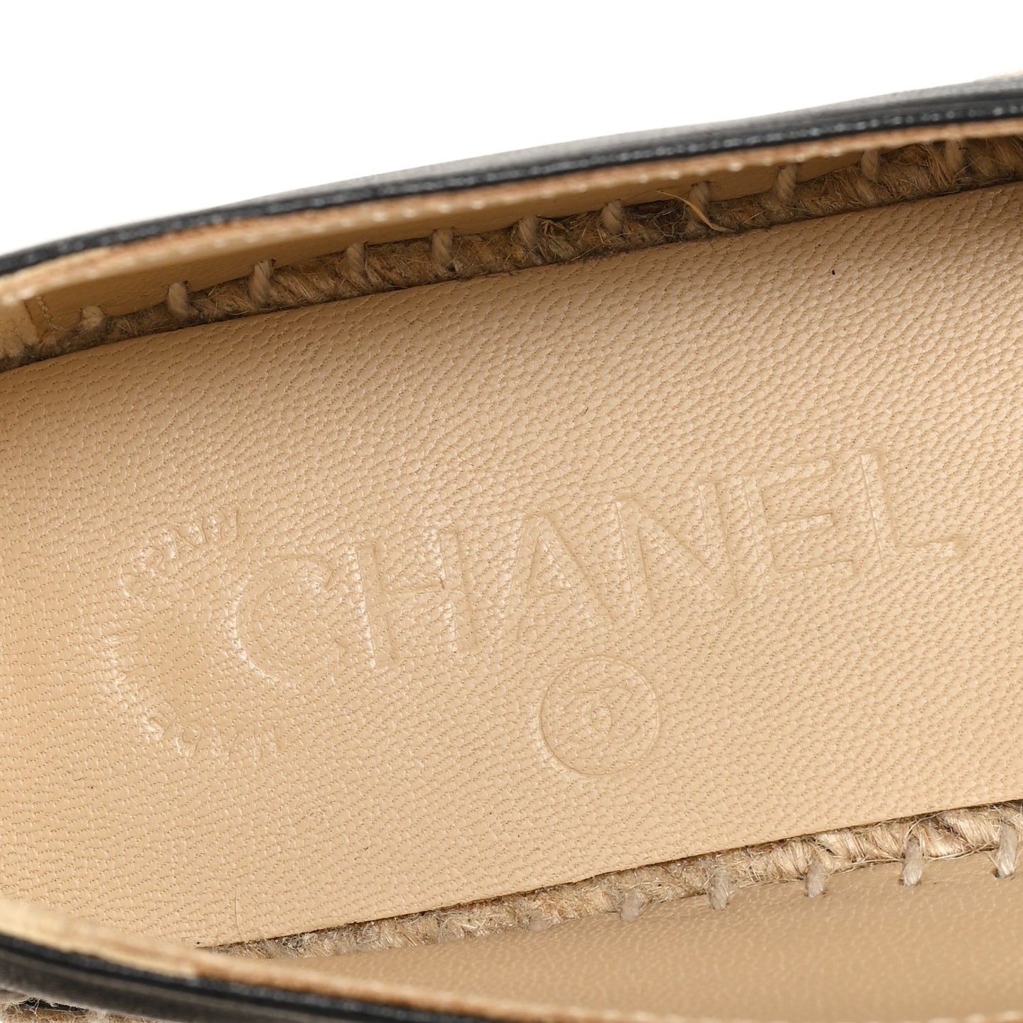 Lambskin CC Espadrilles 36 Black