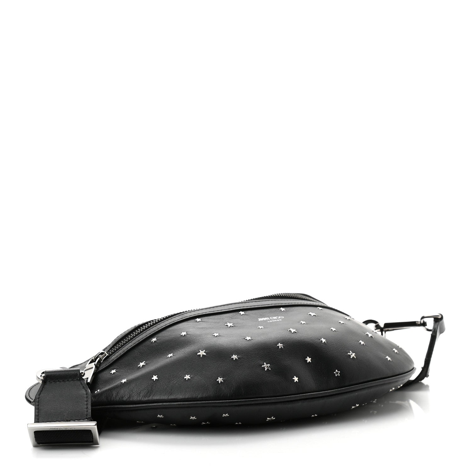 Jimmy Choo Calfskin Star Studded Belt Bag Black 4 of 10