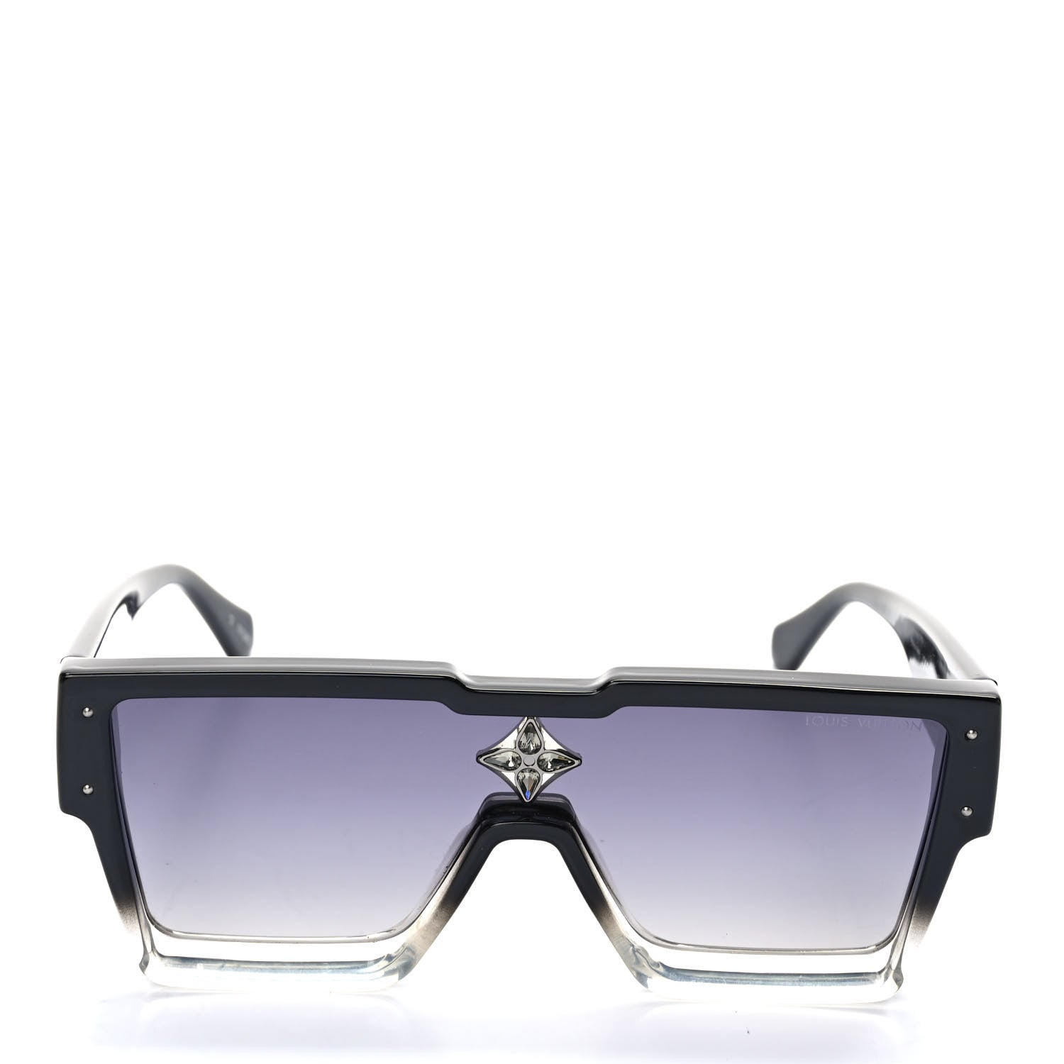 Louis Vuitton Acetate Swarovski Crystal Cyclone Sunglasses Z1736W Black 2 of 9