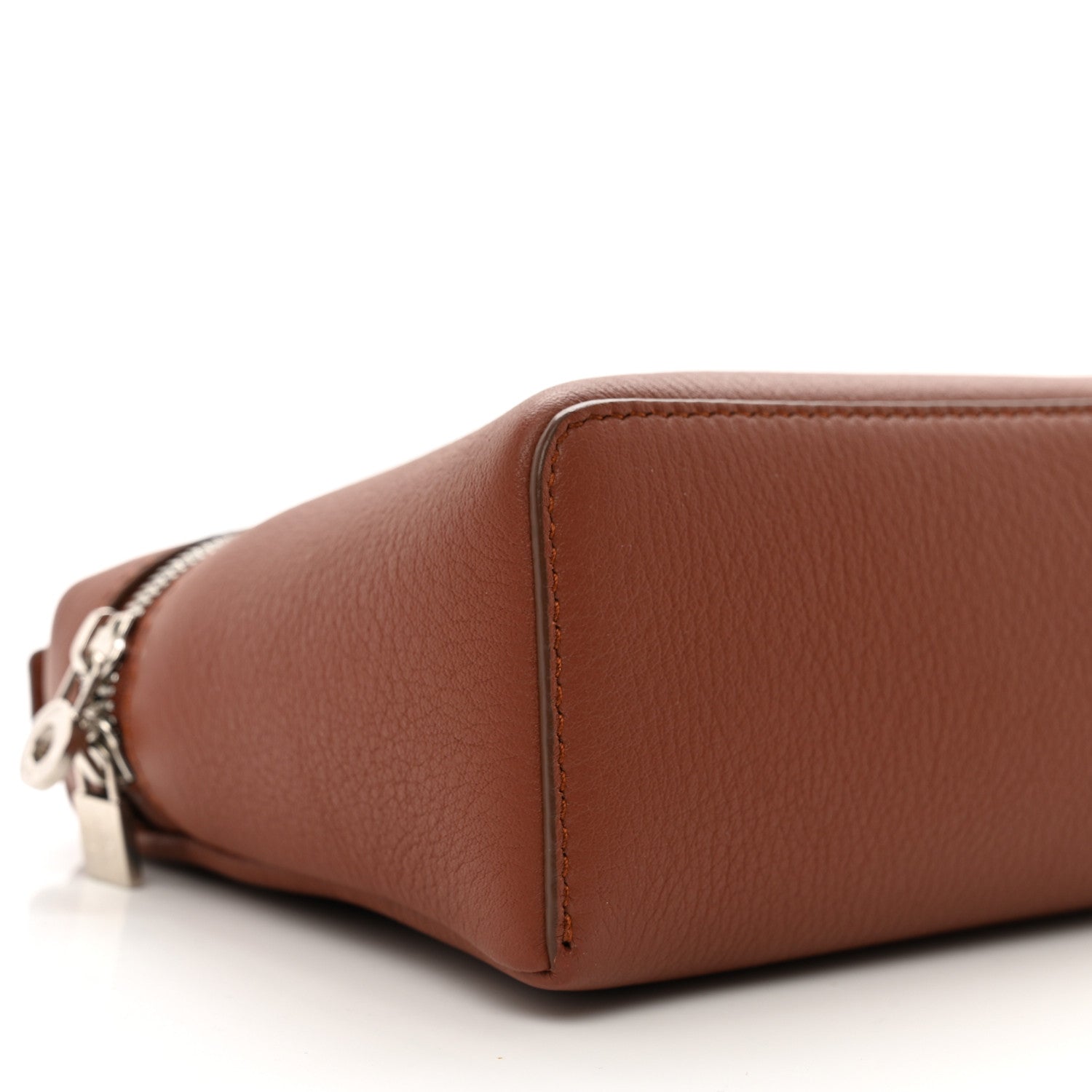 Loro Piana Grained Calfskin L19 Extra Pocket Pouch Kummel 8 of 10