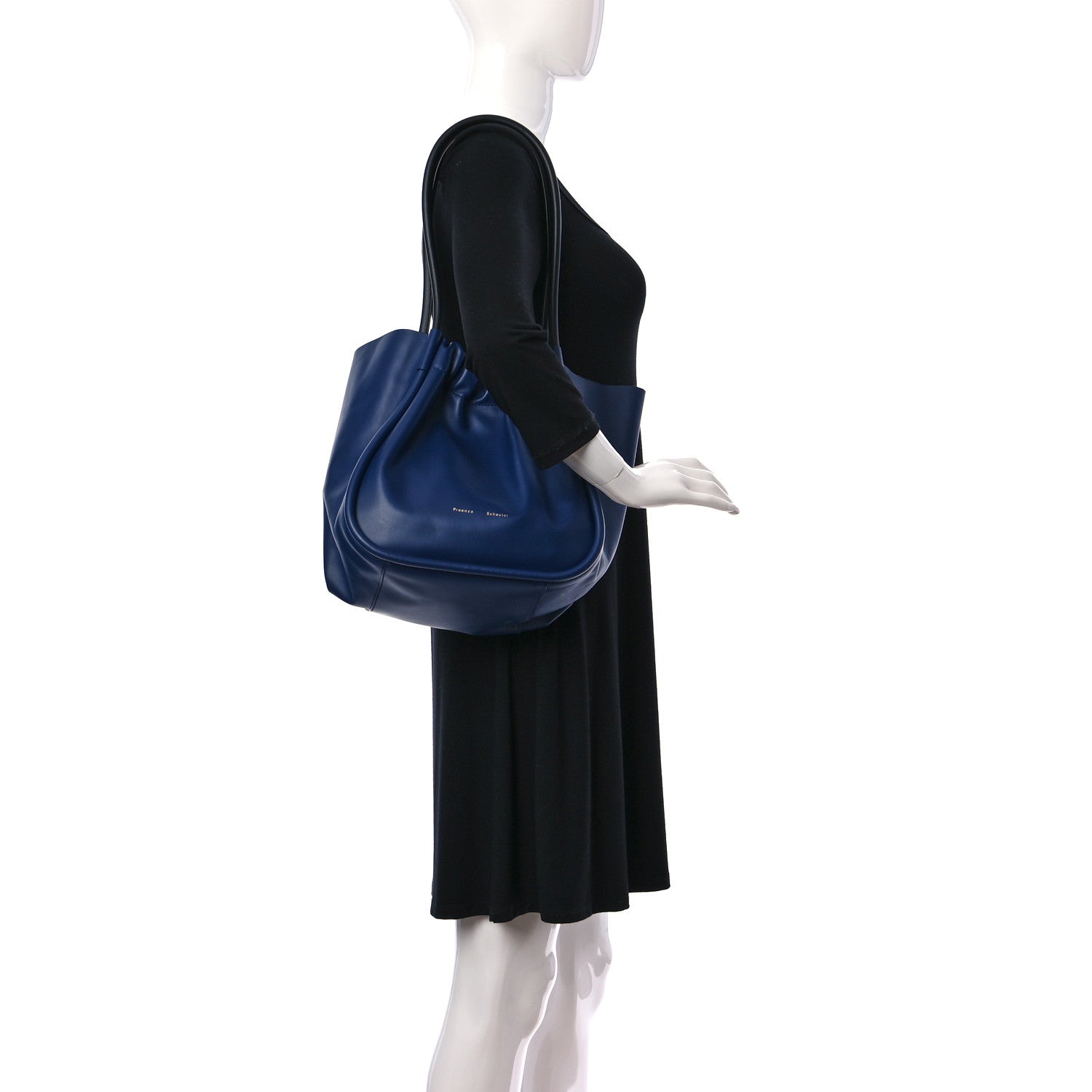 Proenza Schouler Calfskin Large Ruched Tote Cobalt 2 of 11