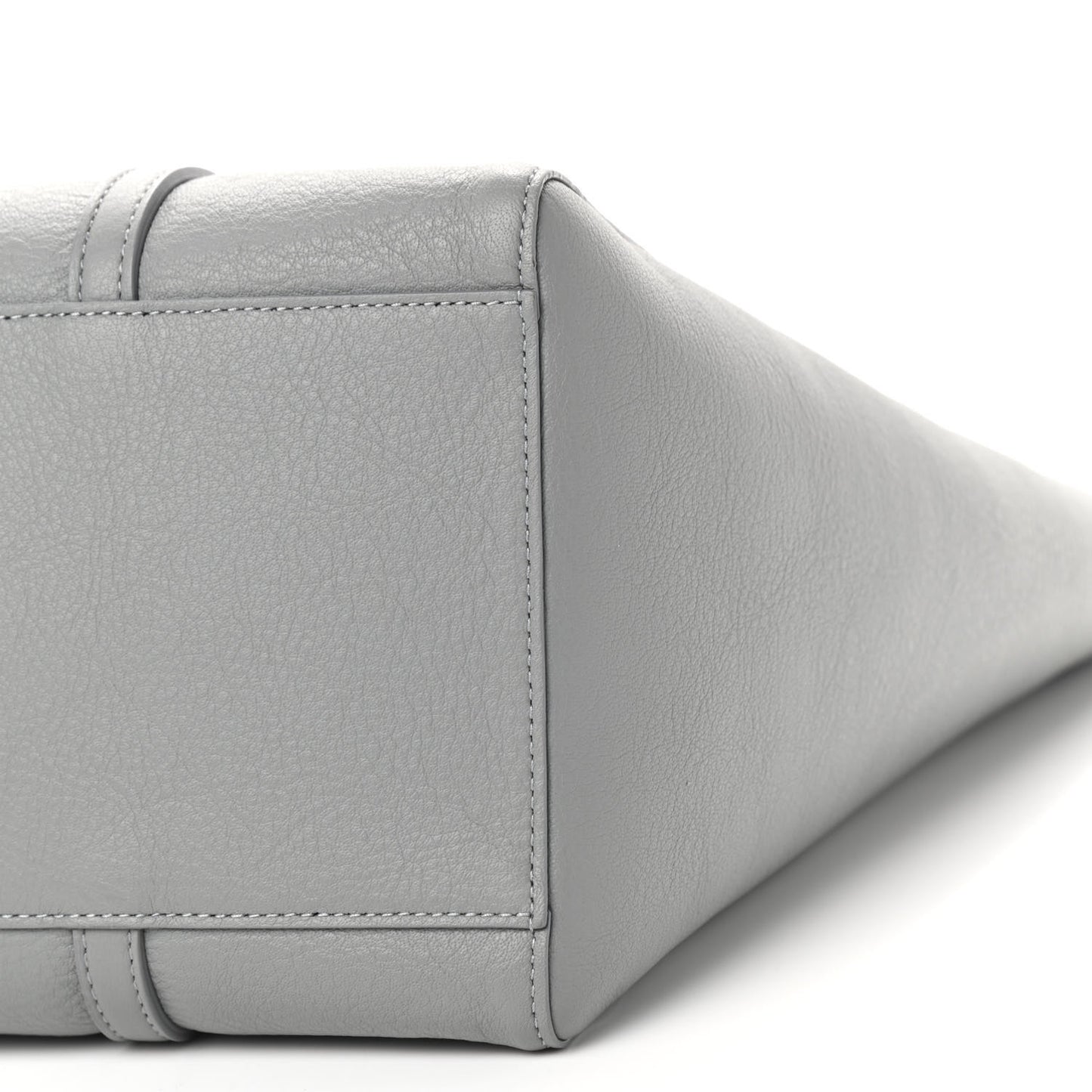 Smooth Calfskin Logo Double Sided Small Everyday Tote Balenciaga Grey Black