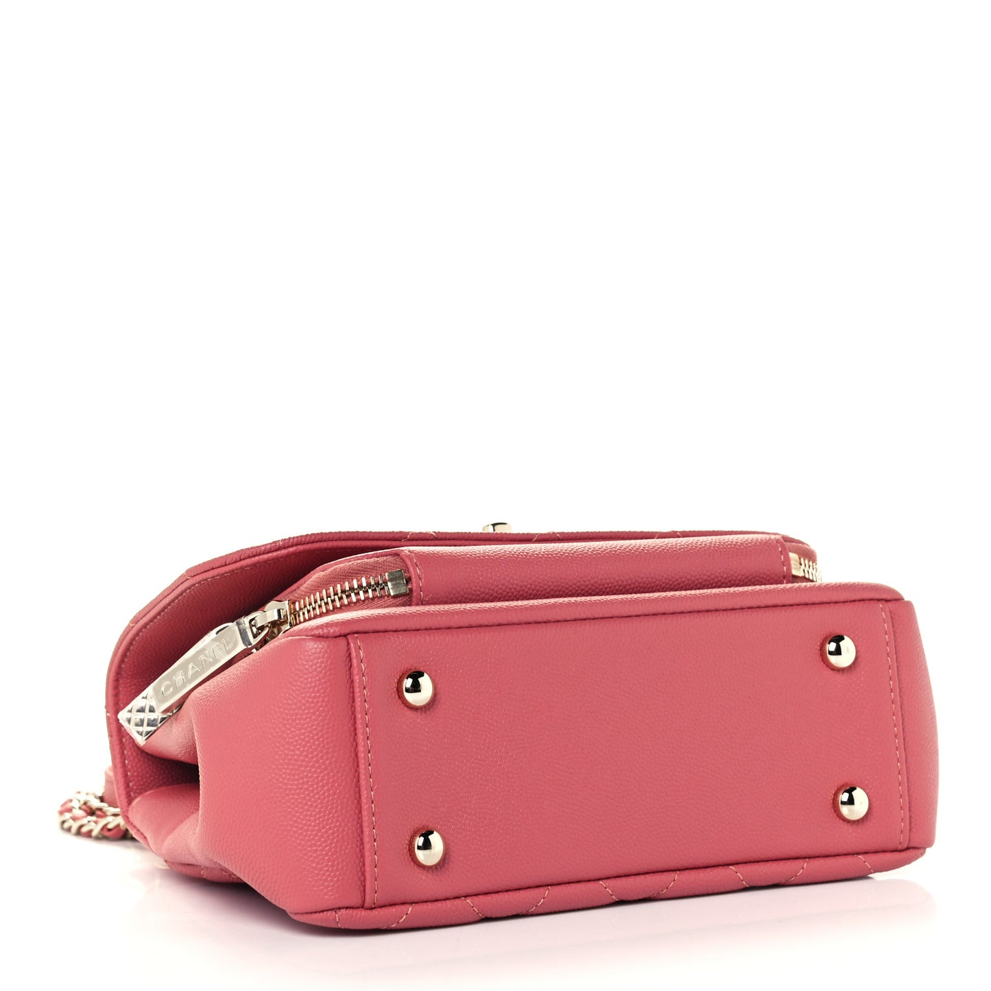 Caviar Quilted Small Business Affinity Flap Pink