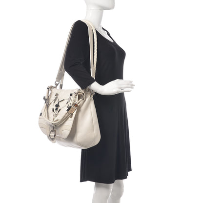 Gucci Calfskin Techno Horsebit Large Flap White 2 of 12