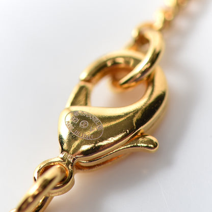 Chanel Metal CC Paris Button Necklace Gold 5 of 6