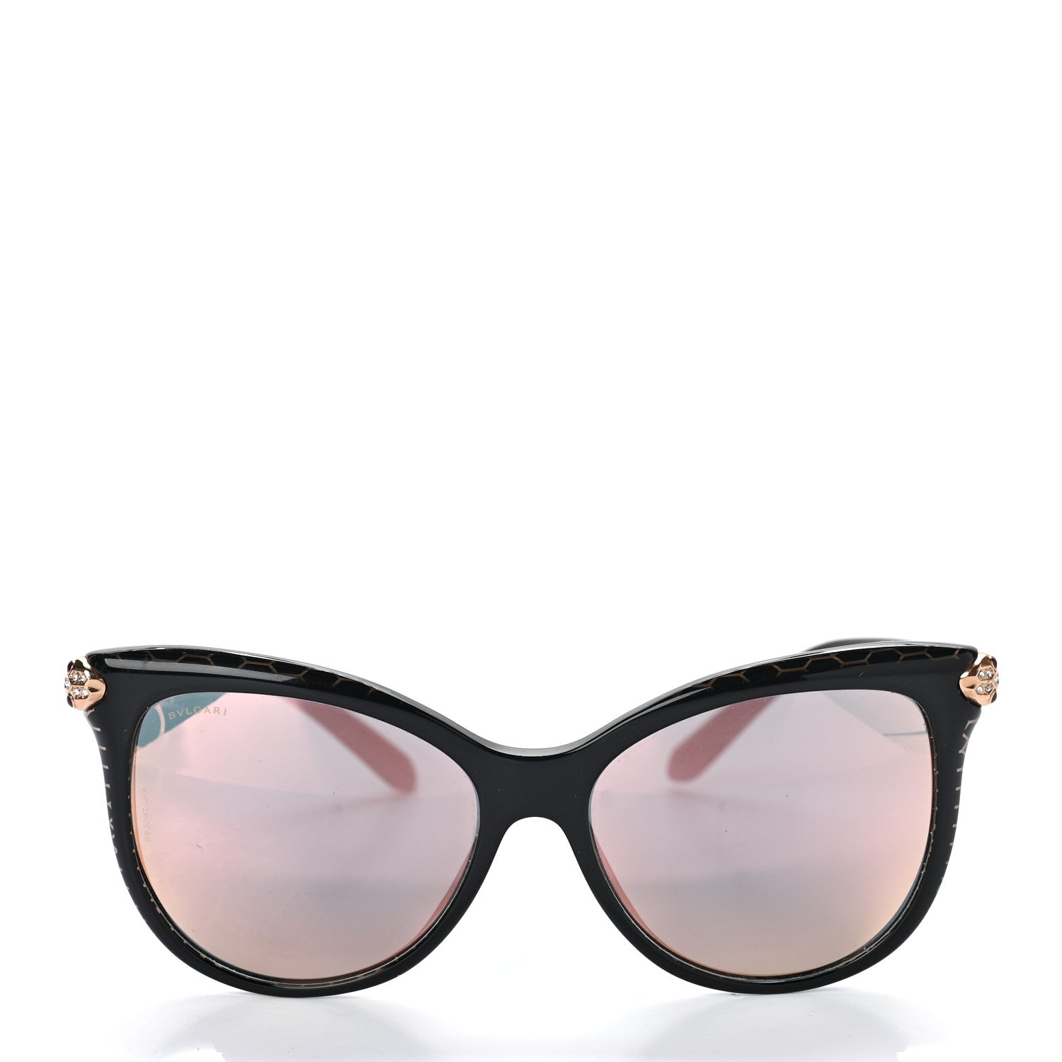 Bulgari Cat Eye 8188-B Sunglasses Black 2 of 6
