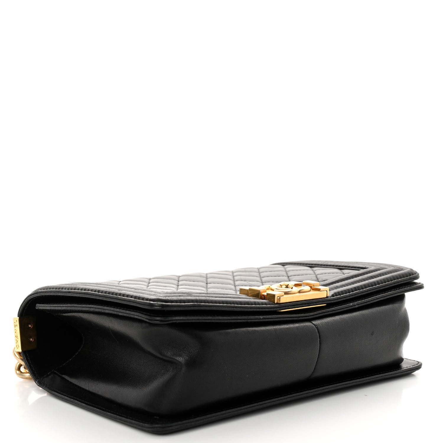 Chanel Lambskin Quilted Medium Boy Flap Black 4 of 10