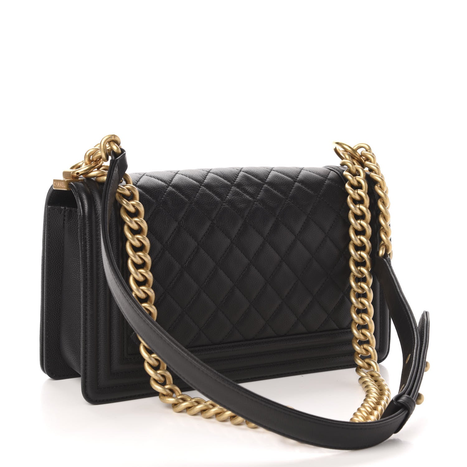 Chanel Caviar Quilted Medium Boy Flap Black 3 of 11