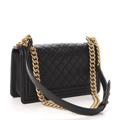 Chanel Caviar Quilted Medium Boy Flap Black 3 of 11