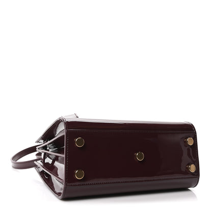 Saint Laurent Patent Nano Sac de Jour Dark Red Wine 4 of 9